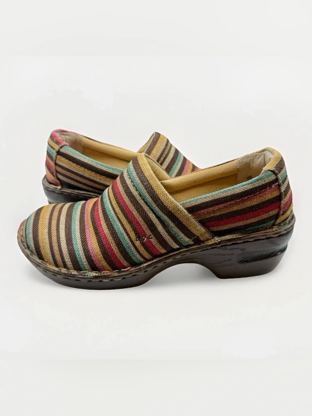 B.O.C. Born Concepts Multicolored Slip On Mule Clog Shoes Womens 10M Boho
